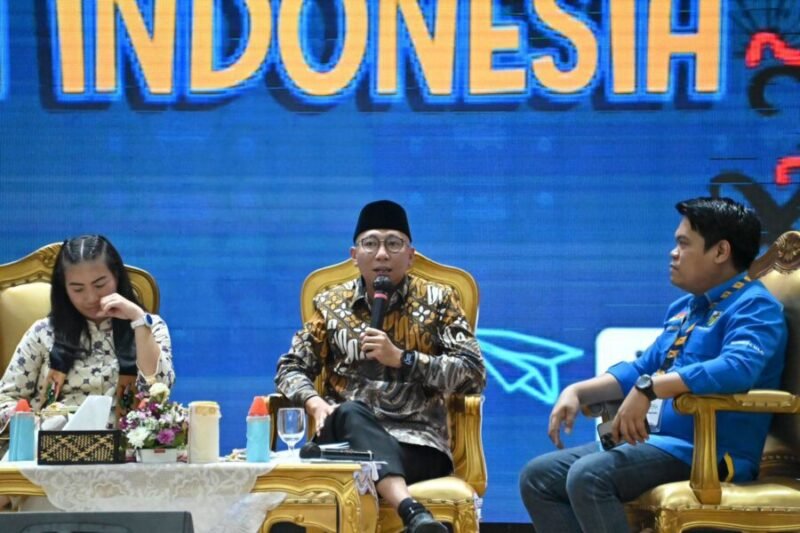 Gubernur Lampung pada sesi diskusi Rapimpurnas KNPI 2025 di Kalimantan Tengah, Jumat (4/7/2025). Foto: Ist.