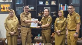 Agus Nompitu kembali dilantik menjadi Kadisnaker Lampung, Senin 7 Juli 2025