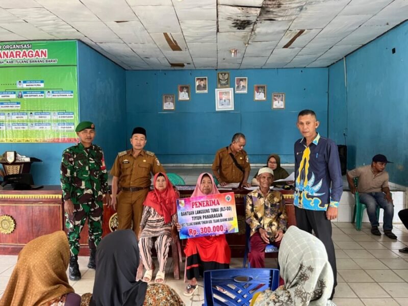 Salah satu bentuk realisasi program dana desa Tiyuh Panaragan tahun anggaran  2025. Foto: Arie/NK.