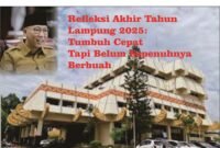 Lampung 2025: Tumbuh Cepat, Tapi Belum Sepenuhnya Berbuah. (Ilustrasi: Iwa)