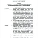 Beredar naskah Keputusan Gubernur tentang Pembentukan Satuan Tugas Percepatan Penyelenggaraan Program Makan Bergizi Gratis di Provinsi Lampung.