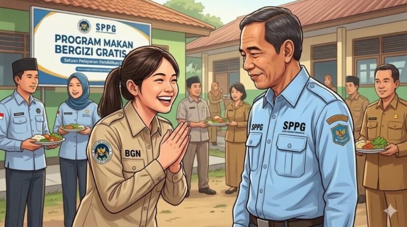 MBG Lampung kembali diwarnai insiden keracunan. Selagi KPPG dan Satgas MBG Lampung memakai pakem petugas pemadam kebakaran, selama itu juga potensi keracunan terus membayangi.(ilustrasi: Netizenku)