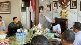 Wali Kota Bandar Lampung, Eva Dwiana, menerima audiensi Forum Daerah Aliran Sungai (DAS) Provinsi Lampung.(Foto: ist)