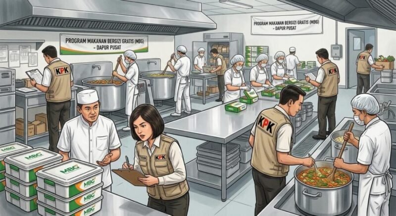 KPK dan KSP perketat pengawasan MBG.(ilustrasi: Netizenku)