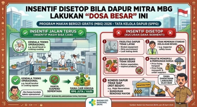 Klasifikasi pelanggaran untuk menentukan kelayakan penerimaan dana insentif. (Ilustrasi: Netizenku.com)
