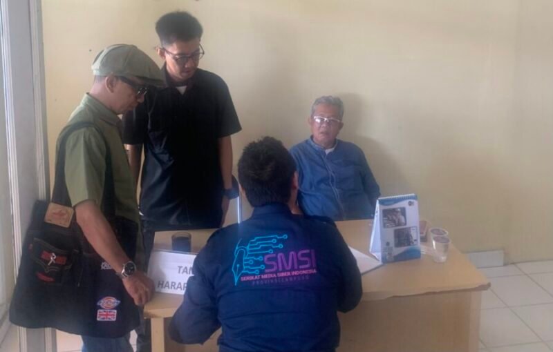 Perwakilan Sekretariat Bersama (Sekber) tiga asosiasi siber konstituen Dewan Pers Provinsi Lampung mendatangi Kantor Pelayanan Pemenuhan Gizi (KPPG).(Foto: Netizenku.com)
