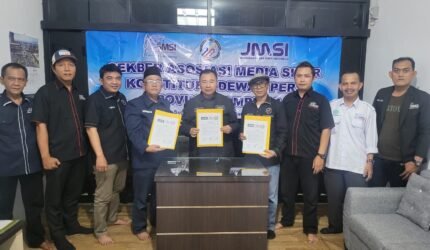 Deklarasi Sekretariat Bersama tiga konstituen Dewan Pers Provinsi Lampung. (Foto: Netizenku)