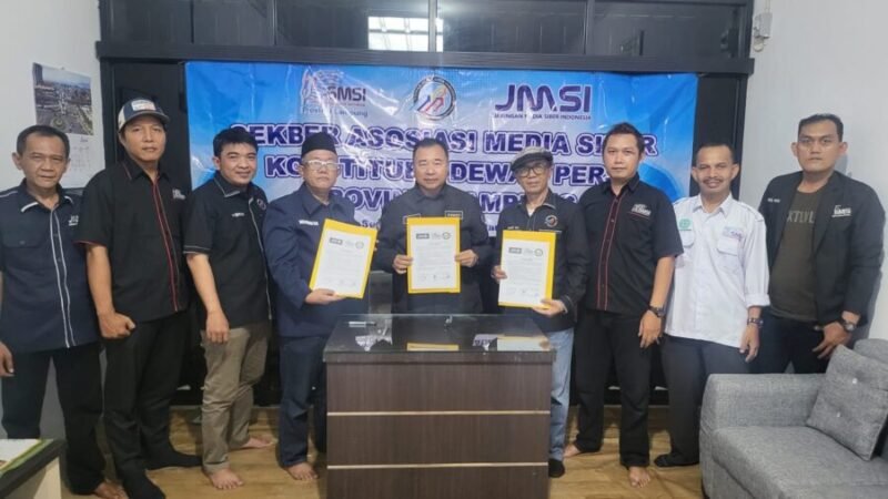 Deklarasi Sekretariat Bersama tiga konstituen Dewan Pers Provinsi Lampung. (Foto: Netizenku)