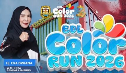 Gelaran Bandar Lampung Color Run 2026 murni tanpa menggunakan APBD.