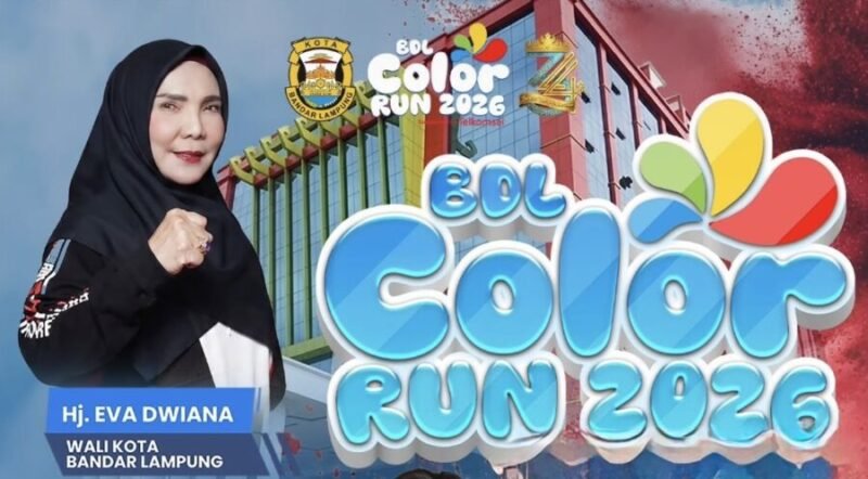 Gelaran Bandar Lampung Color Run 2026 murni tanpa menggunakan APBD.(Ilustrasi: ist)