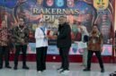 Wakil Gubernur Lampung Jihan Nurlela dan Ketua Umum Purna Jambore Nasional 1991 Teguh Santosa/Diskominfotik