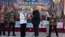 Wakil Gubernur Lampung Jihan Nurlela dan Ketua Umum Purna Jambore Nasional 1991 Teguh Santosa/Diskominfotik
