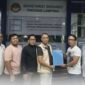 Ketua Pendaftaran dan Penjaringan Apindo Lampung, Mico Periyando (nomor tiga dari kanan) menerima tim Liaison Officer (LO) Ary Meizary. (Foto: ist)