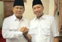 Prabowo Subianto dan Rahmat Mirzani Djausal. (Foto: ist)