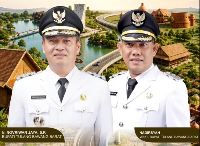 Bupati dan Wakil Bupati Tubaba, Novriwan Jaya - Nadirsyah 